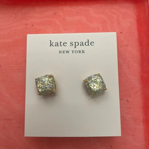 ⭐️NEW Kate Spade Gold and Opal Stud Earrings - Picture 3 of 6